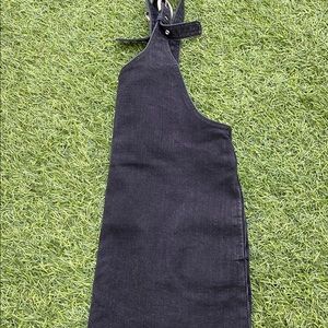 Black overall Jean dress